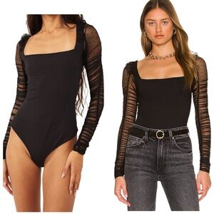 Intimately Free People Must Be Love Bodysuit Black